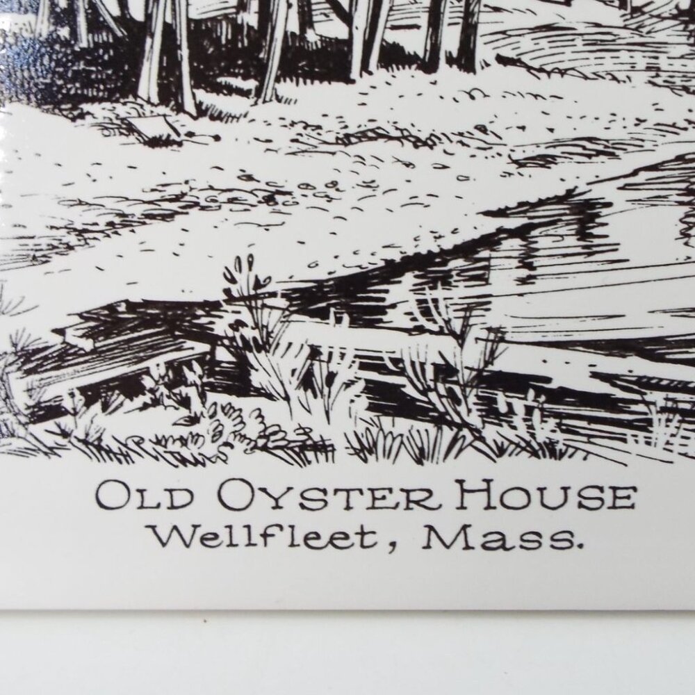 Screencraft Hand Decorated Massachusetts Ceramic Trivet Tiles Set of 3 - Picture 6 of 9